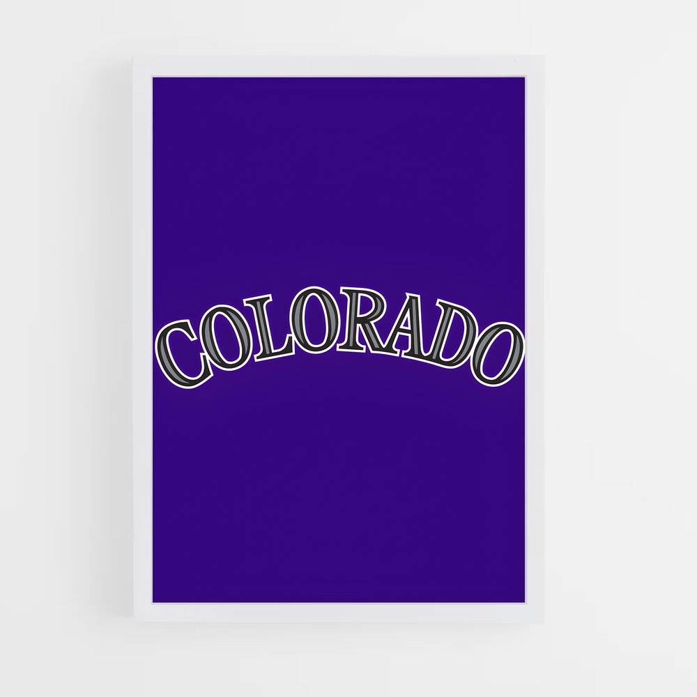 ap-colorado rockies-4 cadre Blanc