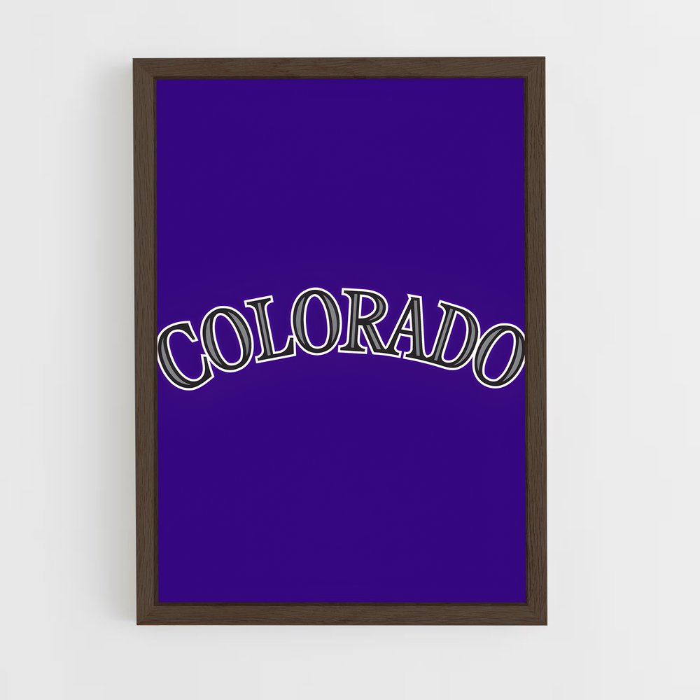 ap-colorado rockies-4 cadre Bois foncé