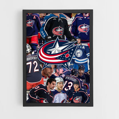 ap-columbus blue jackets-3 cadre Noir