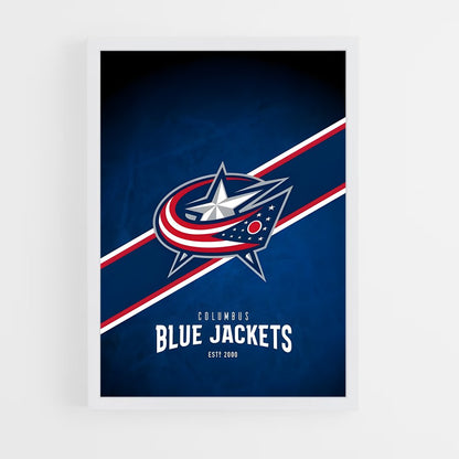ap-columbus blue jackets-4 cadre Blanc