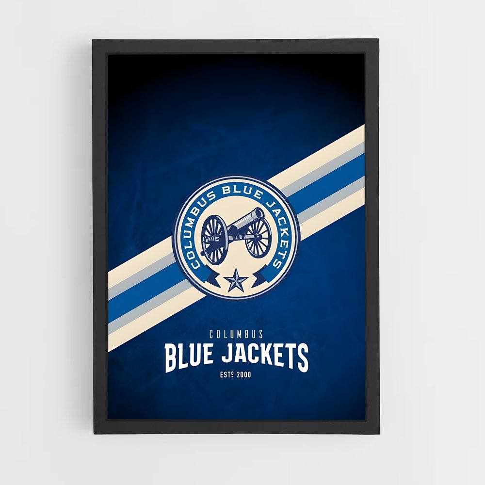 ap-columbus blue jackets-5 cadre Noir