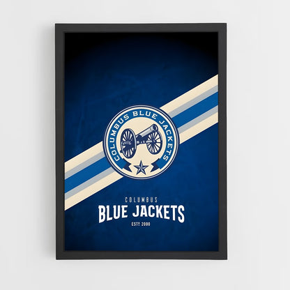 ap-columbus blue jackets-5 cadre Noir