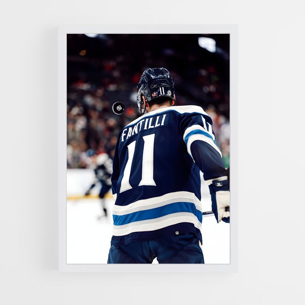 ap-columbus blue jackets-7 cadre Blanc