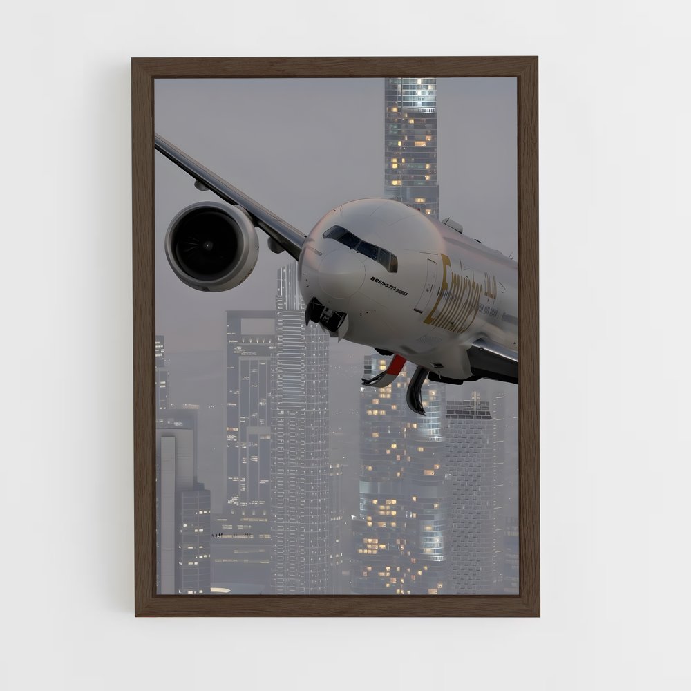 ap-commercial planes-2 cadre Bois foncé