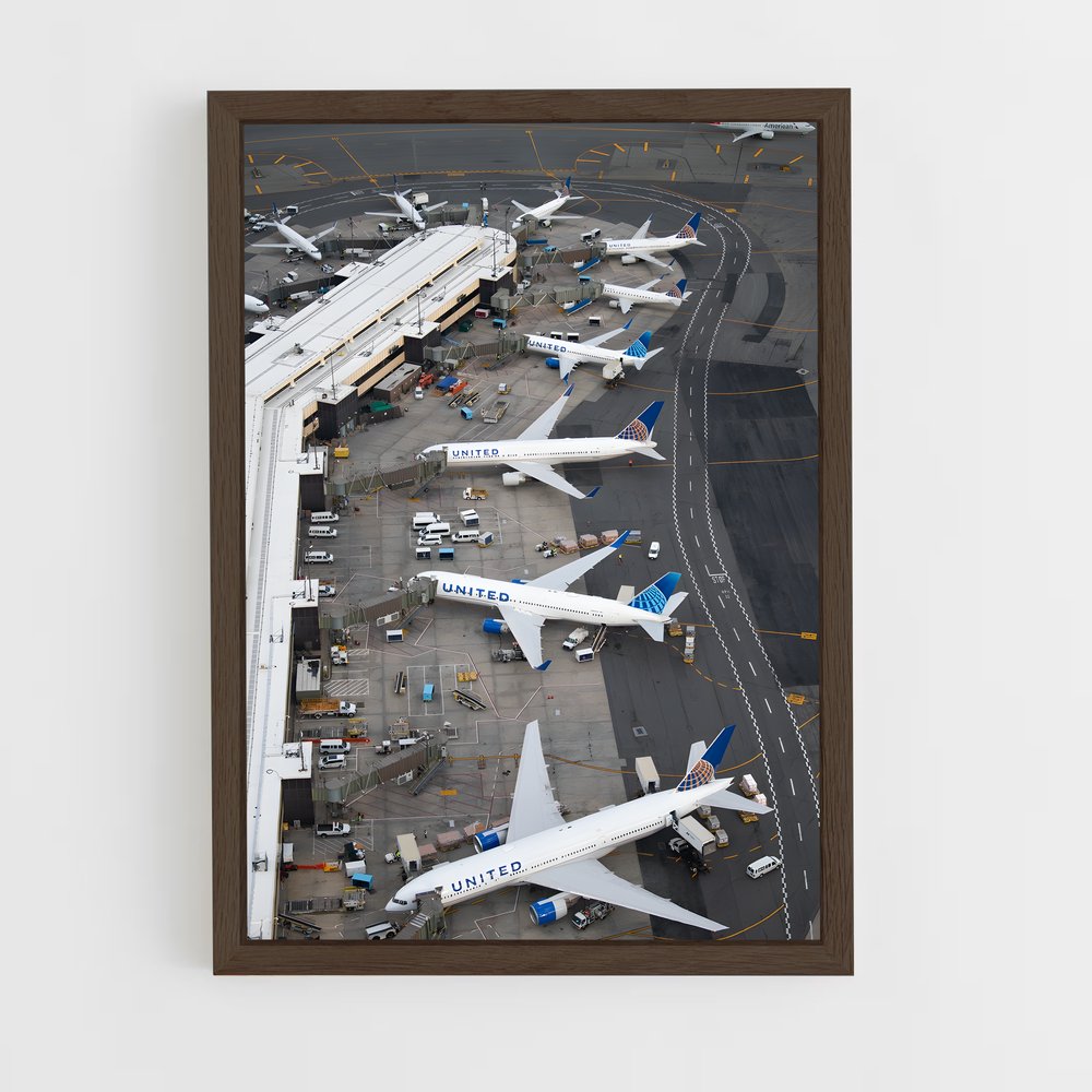ap-commercial planes-5 cadre Bois foncé