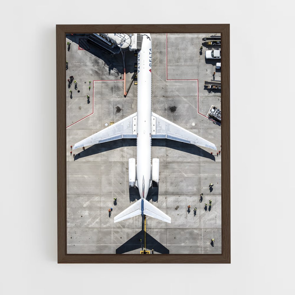 ap-commercial planes-9 cadre Bois foncé
