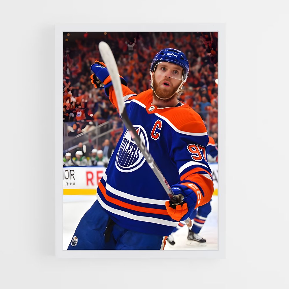 ap-connor mcdavid-3 cadre Blanc