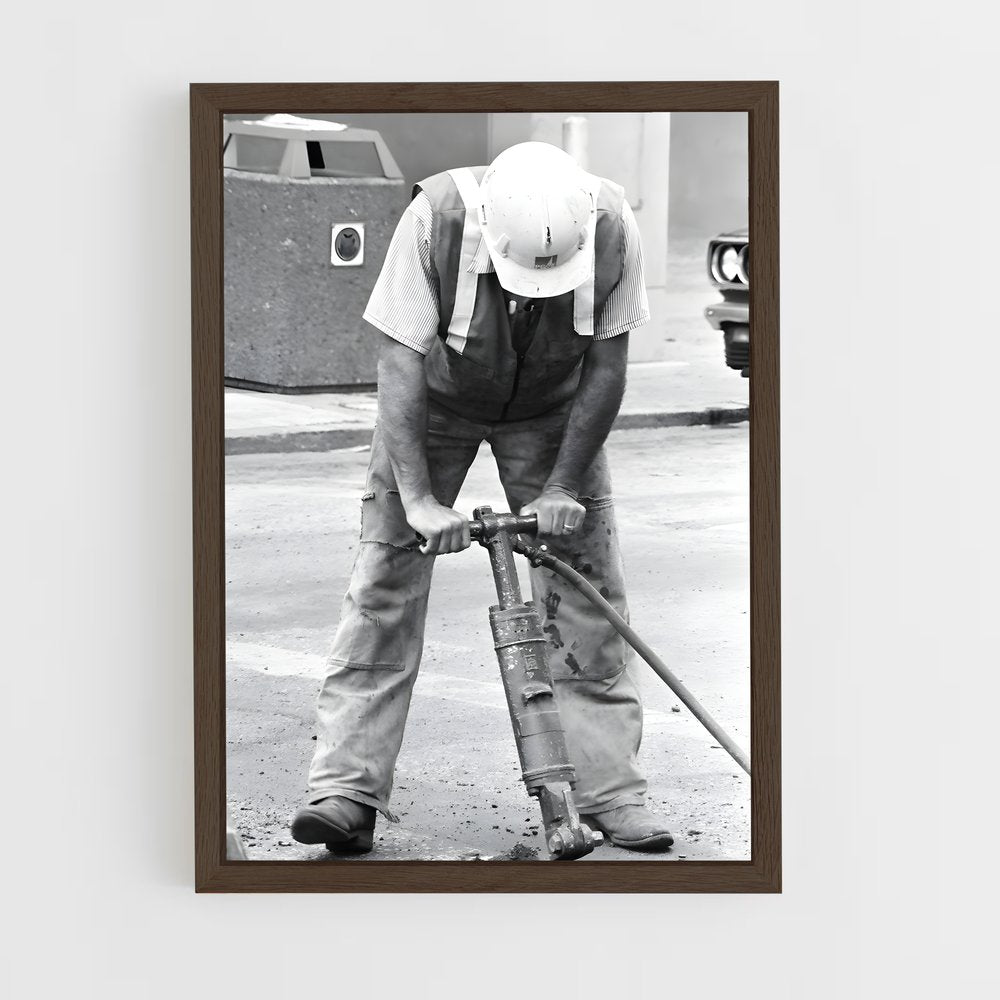 ap-construction worker-11 cadre Bois foncé