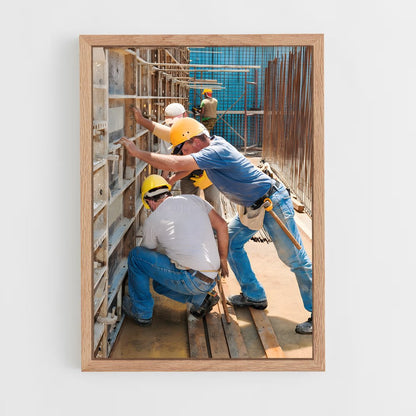 ap-construction worker-12 cadre Bois clair