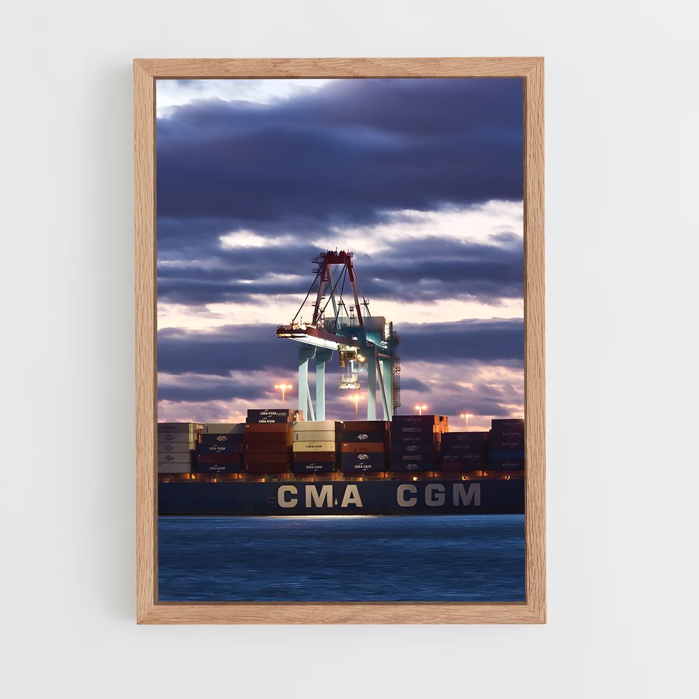 ap-container ships-12 cadre Bois clair