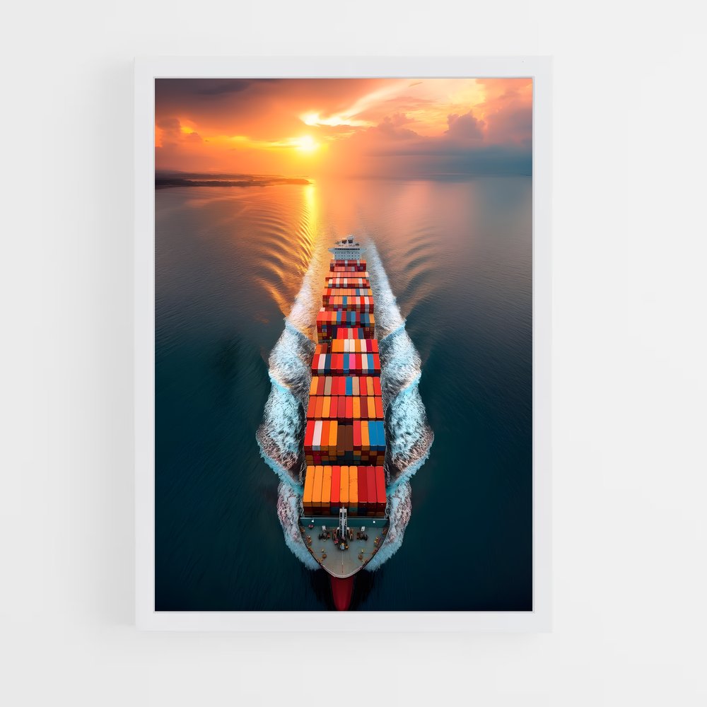 ap-container ships-9 cadre Blanc