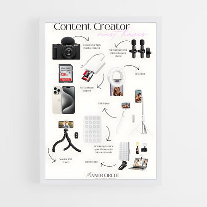 ap-content creator-1 cadre Blanc