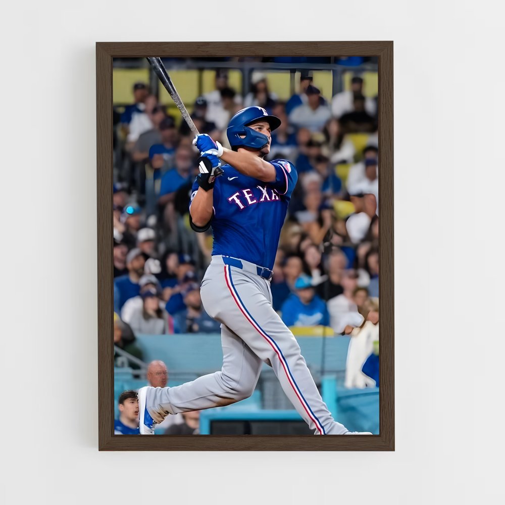 ap-corey seager-4 cadre Bois foncé