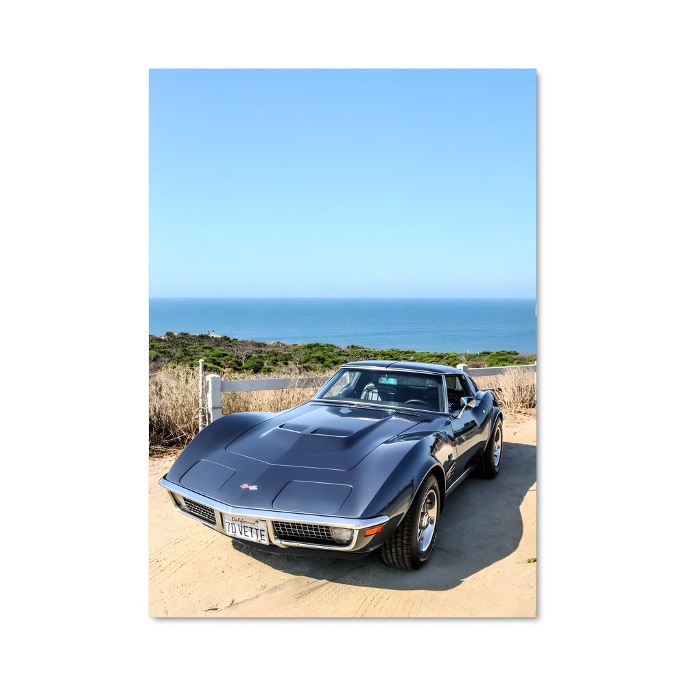 Poster Corvette au Crépuscule