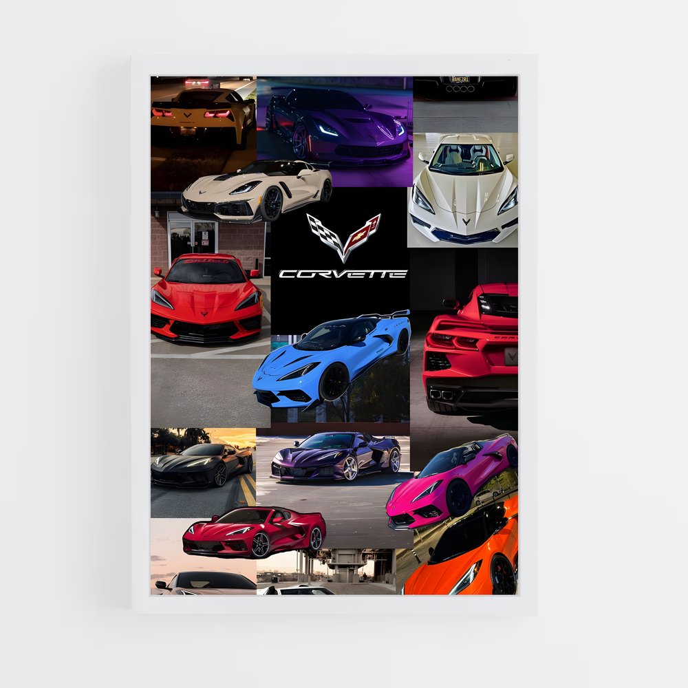 ap-corvette c8 stingray-1 cadre Blanc