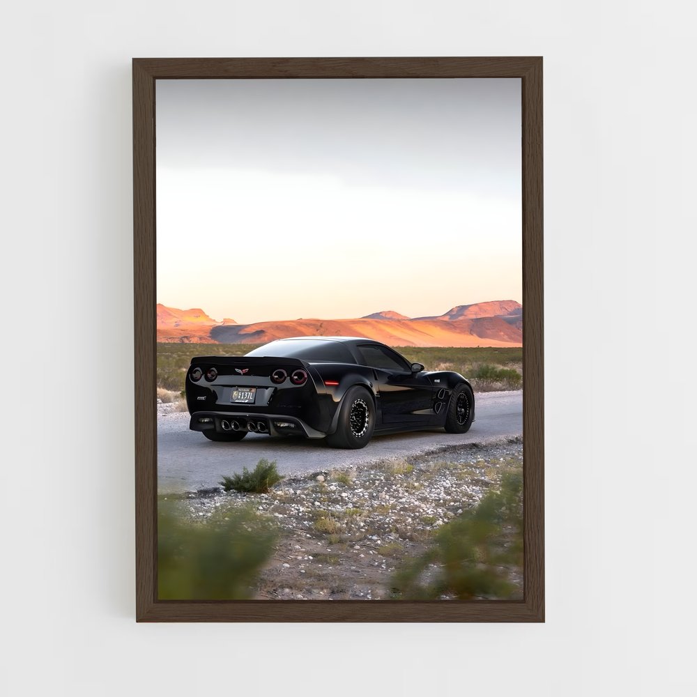 ap-corvette z06-1 cadre Bois foncé