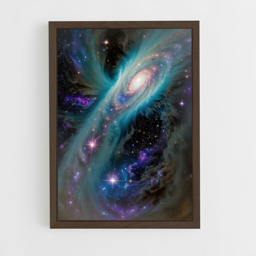 ap-cosmic art-7 cadre Bois foncé
