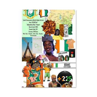 Poster Voyage Côte d'Ivoire