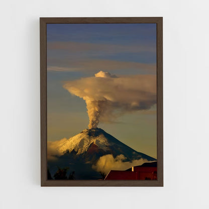 ap-cotopaxi volcano-4 cadre Bois foncé