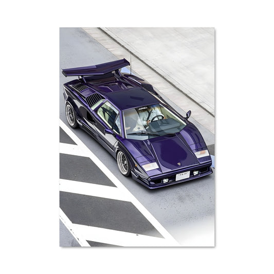 Poster Countach Violet