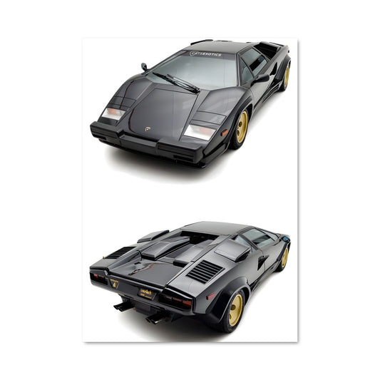 Poster Countach Noir