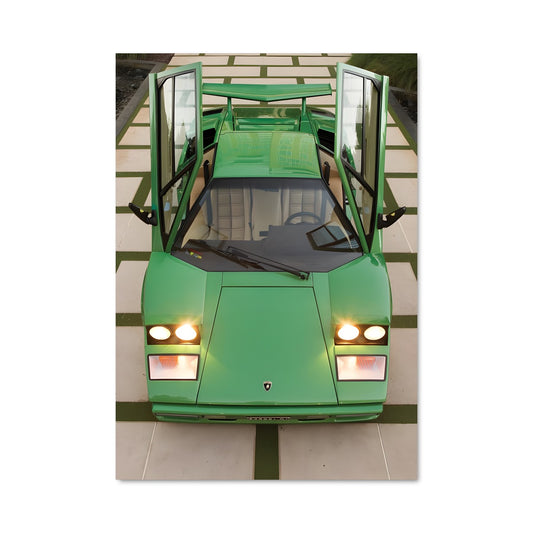 Poster Countach Vert