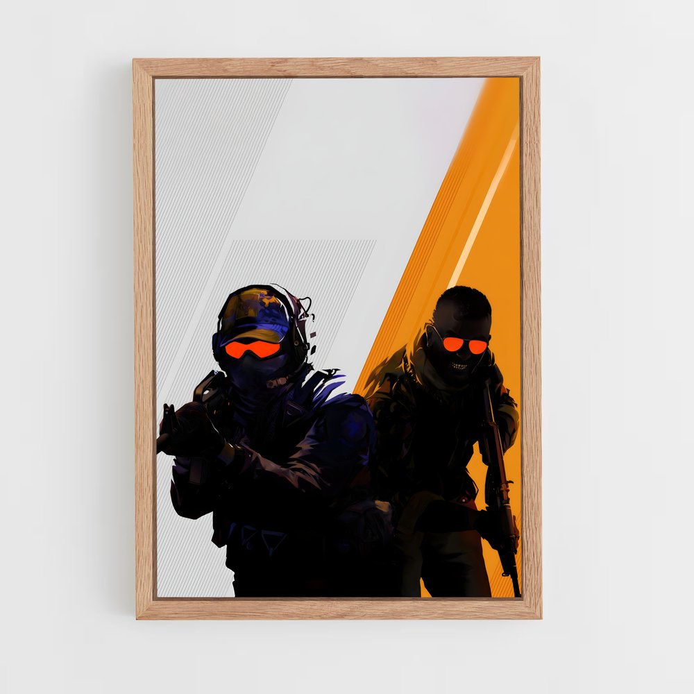ap-counter strike-2 cadre Bois clair