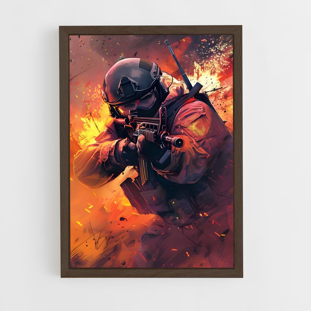 ap-counter strike-3 cadre Bois foncé