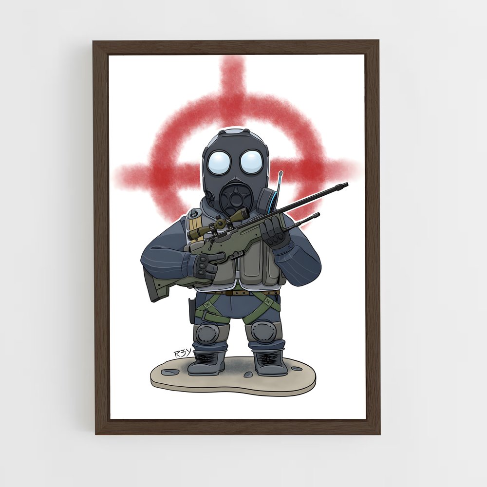 ap-counter strike-6 cadre Bois foncé