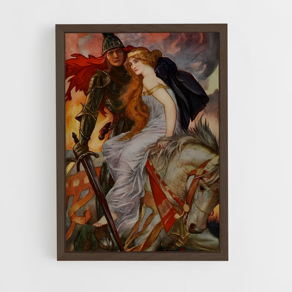 ap-courtly love-7 cadre Bois foncé