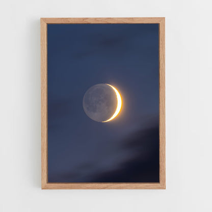 ap-crescent moon-2 cadre Bois clair