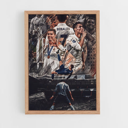ap-cristiano ronaldo-3 cadre Bois clair