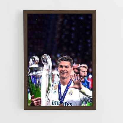 ap-cristiano ronaldo-6 cadre Bois foncé