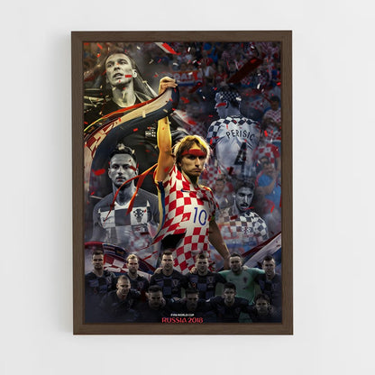 ap-croatia national football team-1 cadre Bois foncé