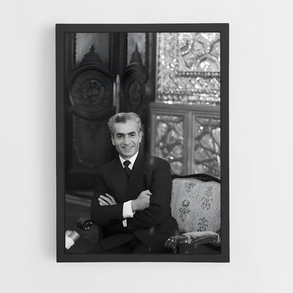ap-crown prince reza pahlavi-4 cadre Noir