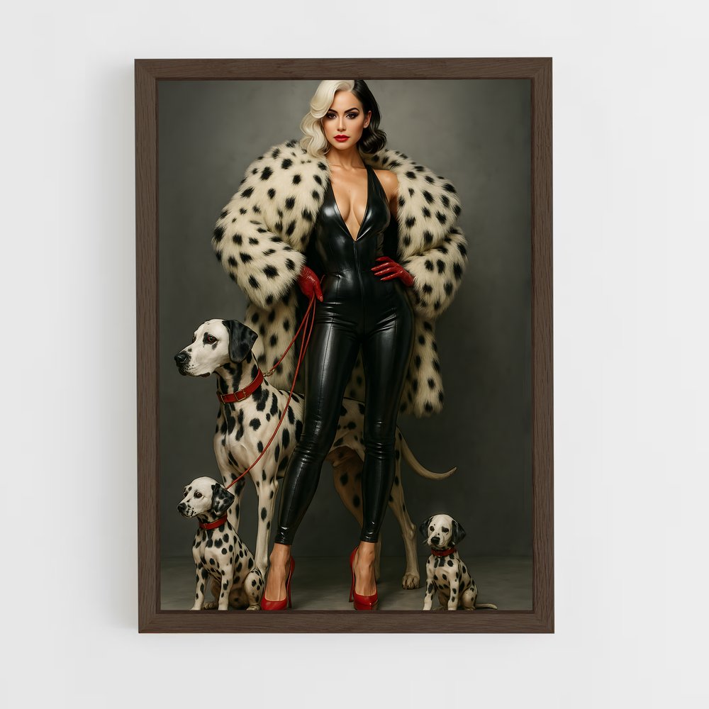 ap-cruella de vil-5 cadre Bois foncé