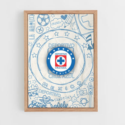 ap-cruz azul fc-12 cadre Bois clair