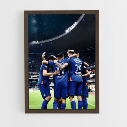 ap-cruz azul fc-8 cadre Bois foncé