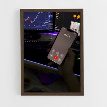 ap-crypto trader-11 cadre Bois foncé