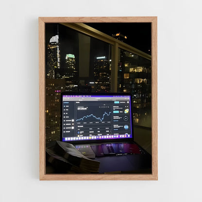 ap-crypto trader-12 cadre Bois clair