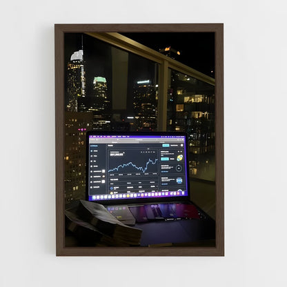 ap-crypto trader-12 cadre Bois foncé