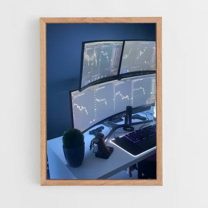 ap-crypto trader-6 cadre Bois clair