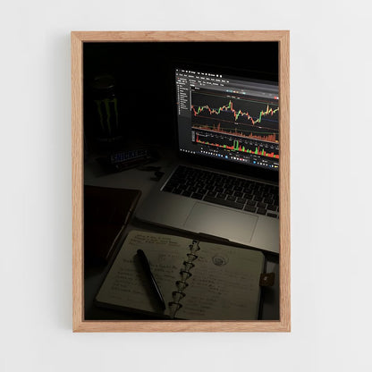 ap-crypto trader-8 cadre Bois clair