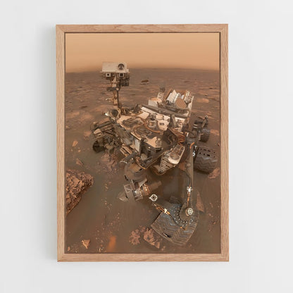 ap-curiosity rover-1 cadre Bois clair