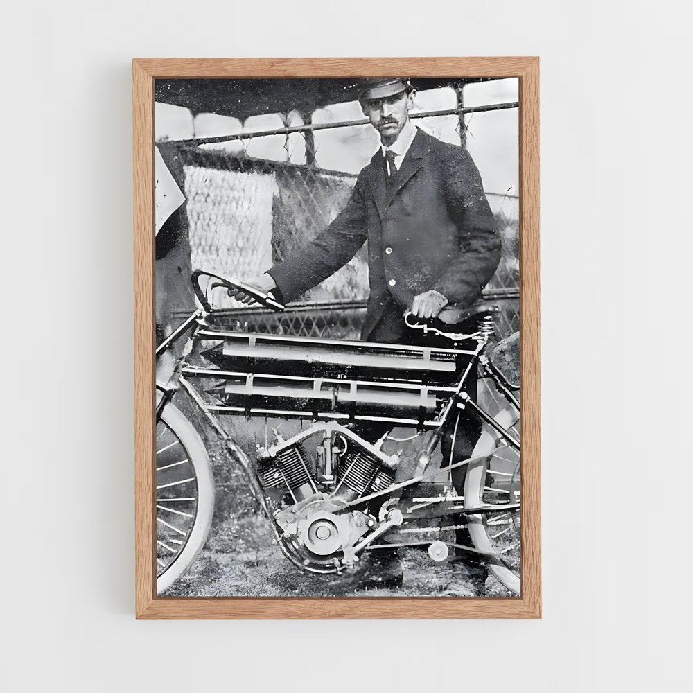 ap-curtiss motorcycles-1 cadre Bois clair