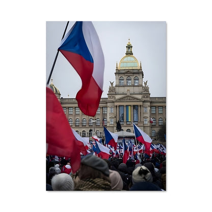 Poster Czech republic flag 85324