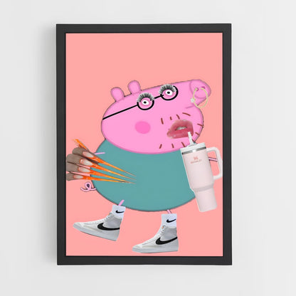 ap-daddy pig-1 cadre Noir