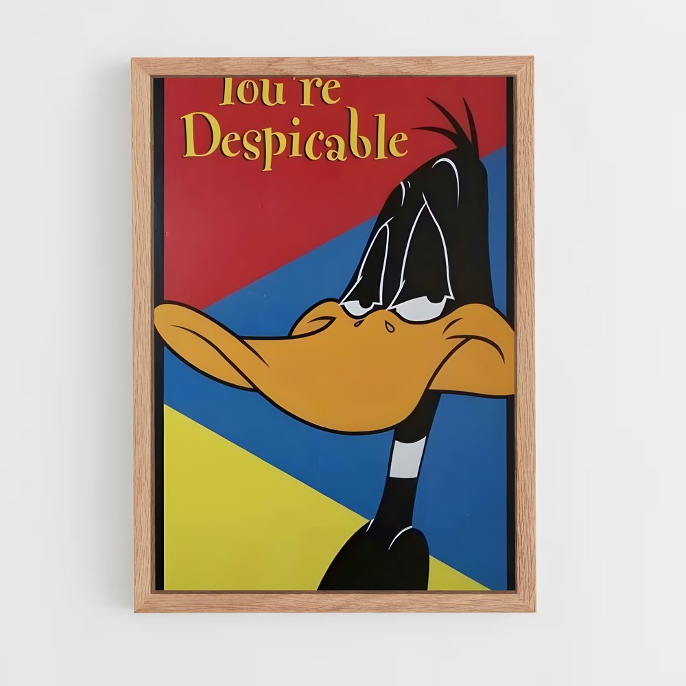 ap-daffy duck-4 cadre Bois clair