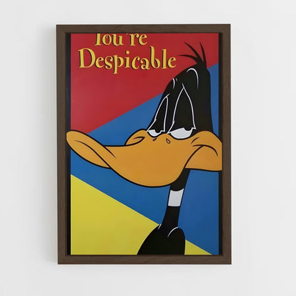 ap-daffy duck-4 cadre Bois foncé