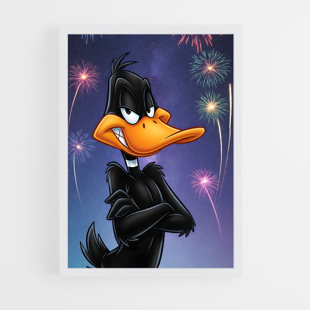 ap-daffy duck-5 cadre Blanc